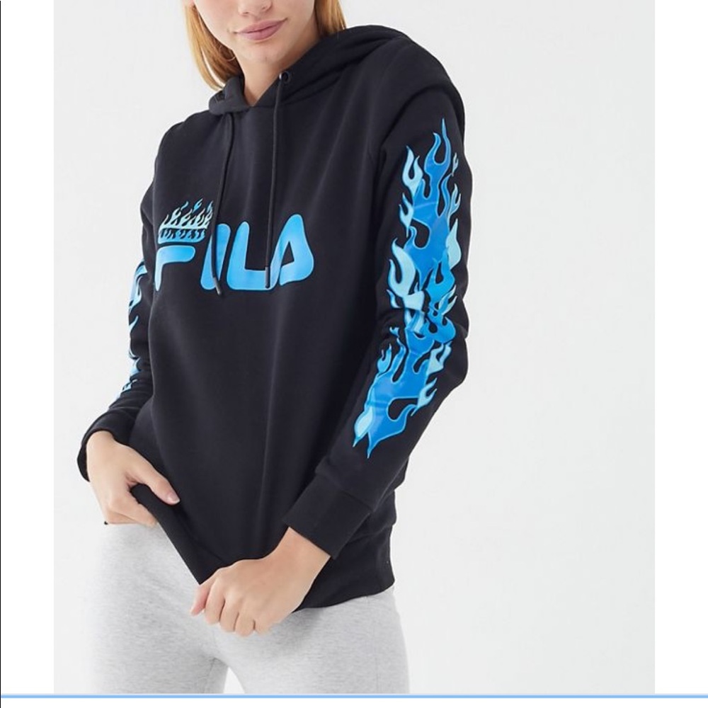 Fila + Uo Hades Flame Hoodie RARE